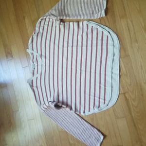 Madewell boxy striped sweater m